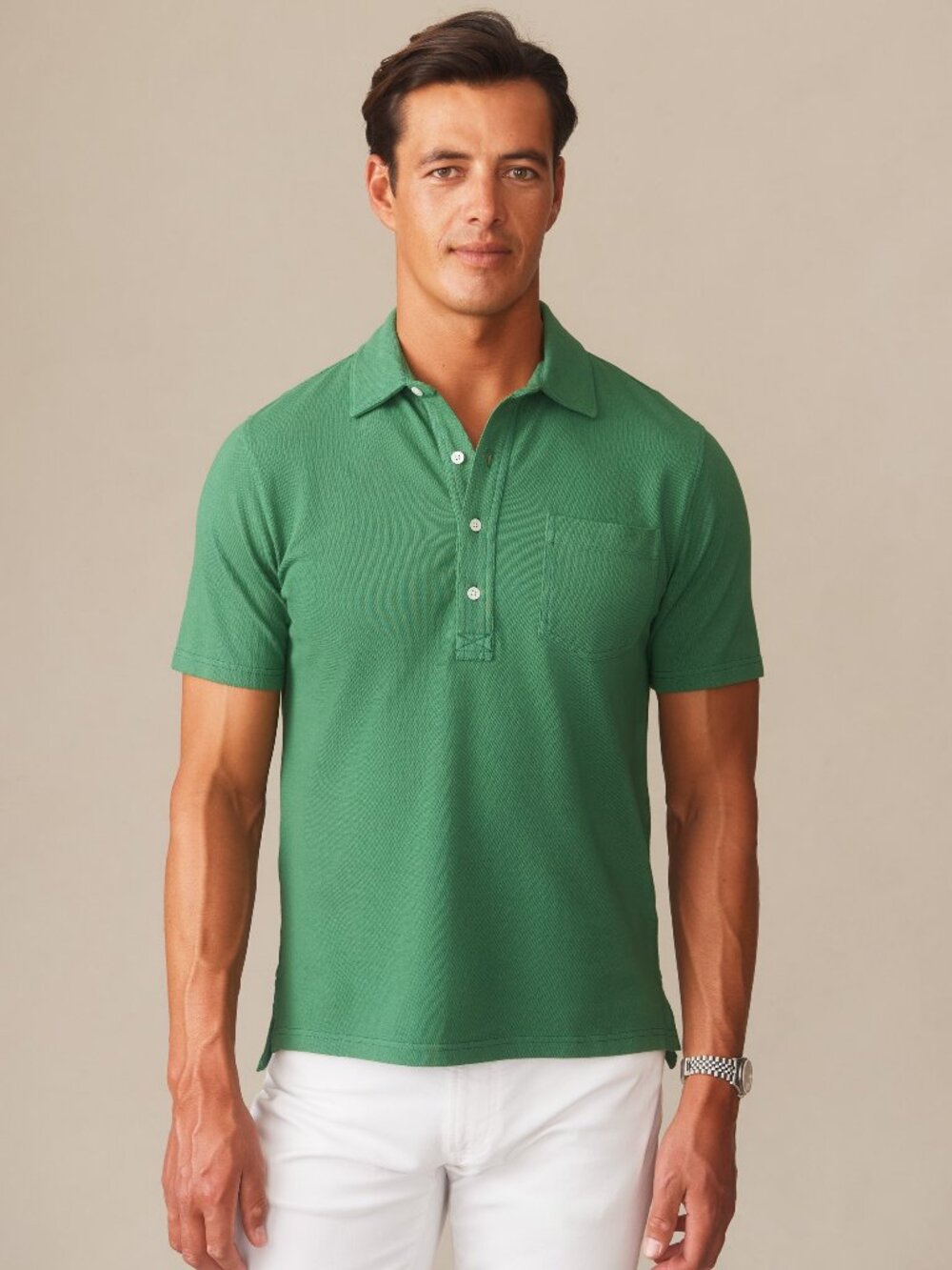 J McLaughlin Mantle Pique Polo - Moss NEW